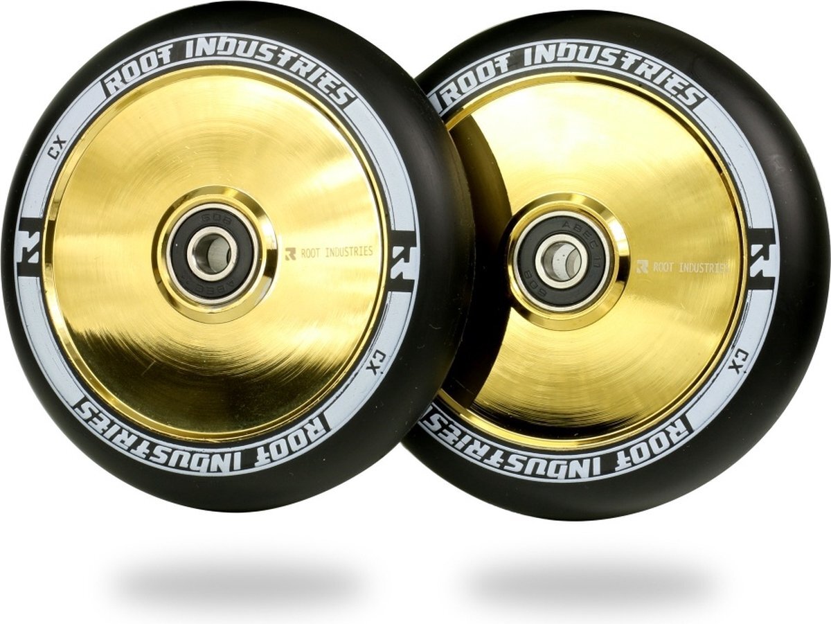 MRO industries Root Industries Air 110mm Stuntstep Wielen Black / Gold Rush