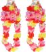 Fiestas Guirca Hawaii krans/slinger set - 2x - Tropische/zomerse kleuren mix - Hoofd/polsen/hals slingers