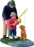 Lemax His First Fishing Lesson