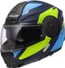 LS2 FF902 Scope II Duria Blauw H-Vis Geel 06 Systeemhelm - Maat 2XL