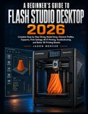 A Independently Published A Beginner's Guide to Flash Studio Desktop 2026: Complete Step-by-Step Slicing, Model Setup, Filament Profiles, Supports, Print Settings, Wi-Fi Printing and Better 3D Printing Results