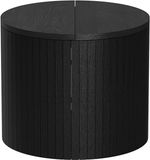 Vicco Tavilo Salontafel – 38 x 38 cm Eiken/zwart