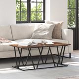 vidaXL Salontafel, gerookt eikenhout, 100 x 50 x 40 cm