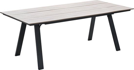 Garden Impressions Braga tuintafel - 220 x 100 cm - donker grijs