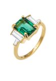 Elli PREMIUM Ring Dames - Kwarts & Topaas - 925 Sterling Zilver
