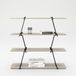 Phoenix Babylon rek, hout, Tobacco Oak/zwart, 30 x 134 x 120 cm