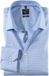 OLYMP No. Six super slim fit overhemd - carreaux bleu clair - Strijkvriendelijk - Boordmaat: 45