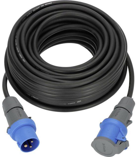 Brennenstuhl 1168650625 Stroom Camping-CEE-verlengkabel Zwart, Grijs, Blauw 25 m H07RN-F 3G 2,5 mm²