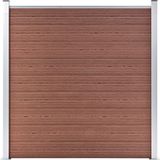 vidaXL Composiet Schutting 1564x186 cm Bruin