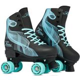 RAVEN Serena Zwarte/Mint Rolleschaatsen Maat 39-42 Verstelbaar