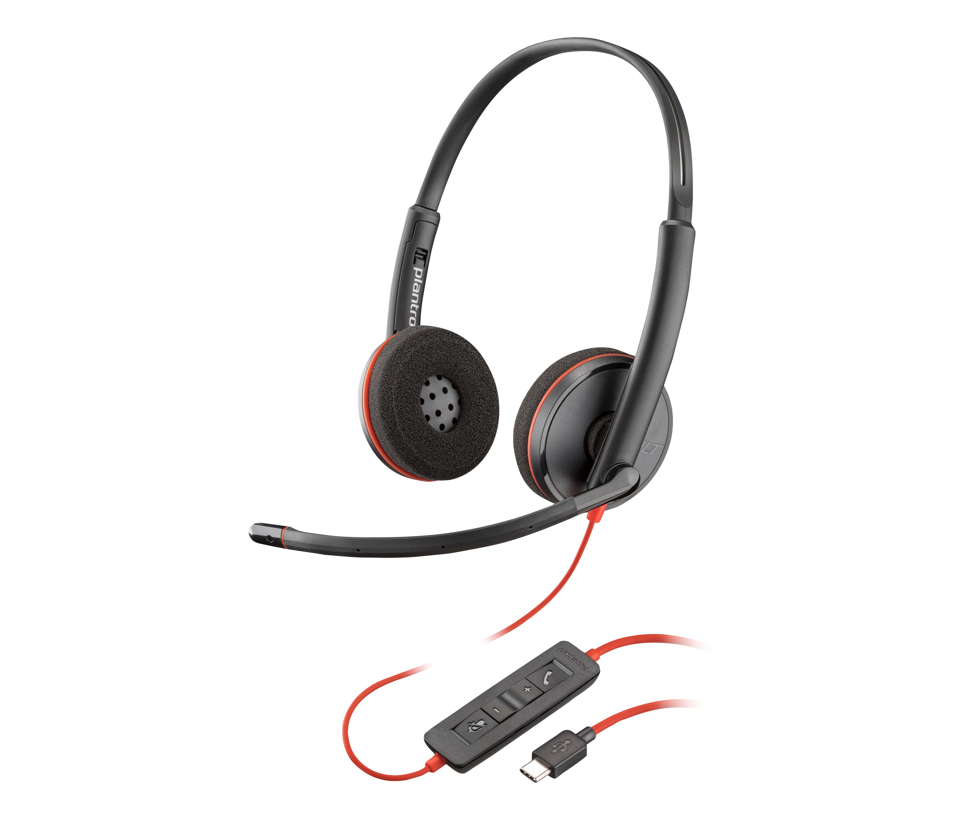 POLY Blackwire C3220 - USB-C Headset - Wired - Black