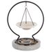 Atmosphera Geurbrander Omega voor amberblokjes/geurolie - keramiek/metaal - 20 x 24 cm