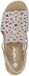 Rieker Dames V0241 Sandalen met Sleehak Roze