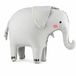 PartyDeco Staande Folieballon Olifant 91 x 61 cm Grijs