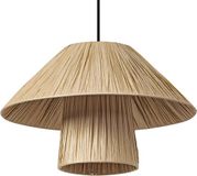 Osram Decor lampe suspendue décorative avec abat-jour en bambou, 400 mm, douille E27, IP20, marron