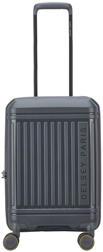 Delsey Lutece SE Handbagage Spinner 55 cm - Uitbreidbaar 34/37 liter - 55x35x23/25 cm - graphite