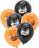 Merkloos / Sans marque Koopman International Halloween ballonnen versiering - Haunted House - 30x stuks - Feestartikelen Horror