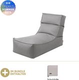 Blomus lounge d'extérieur -STAY- avec housse de protection GRATUITE, couleur : Stone
