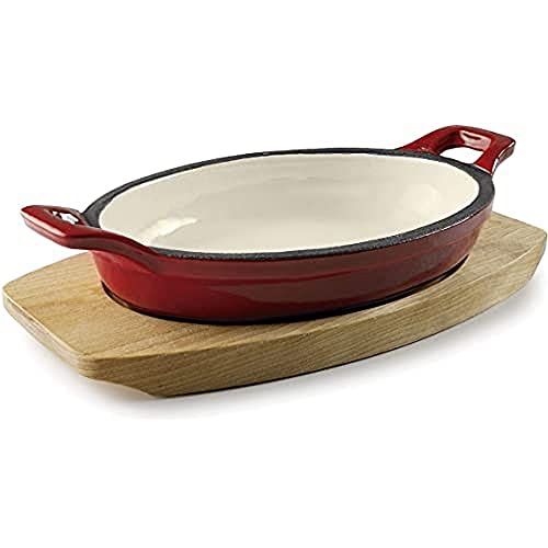 Lacor Ovale Steelpan Magma Rood 17,5x12,5cm