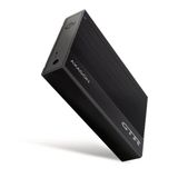 Axagon EE35-GTR USB-C 5Gbps - SATA 6G, 3.5 Ribbed Aluminium Externe Behuizing BLACK