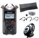 Tascam enregistreur audio DR-40XP avec kit d'accessoires pour appareil photo et casque