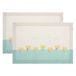 THUN Set van 2 placemats, vuilafstotend, motief: lentebetovering, stof, 33 x 45 cm