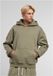Urban Classics Fluffy Oversized Hoodie/trui - M - Olijfgroen