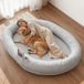VEVOR Hondenmand voor Mens en Hond, Traagschuim, 178x120x24 cm, Grijs