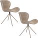 Zuiver OMG Stoel Soft Beige - Set van 2