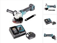 Makita DGA 506 RG1 accu haakse slijper 18 V 125 mm borstelloos + 1x oplaadbare accu 6.0 Ah + lader