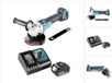 Makita DGA 506 RG1 accu haakse slijper 18 V 125 mm borstelloos + 1x oplaadbare accu 6.0 Ah + lader