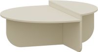 en.casa Salontafel Tondesdaslo 90x90x35 cm havermout