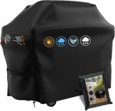 Housse de barbecue - Oxford imperméable et résistant aux déchirures avec protection UV - Pour grill à gaz - 147x61x117 cm avec poches de rangement