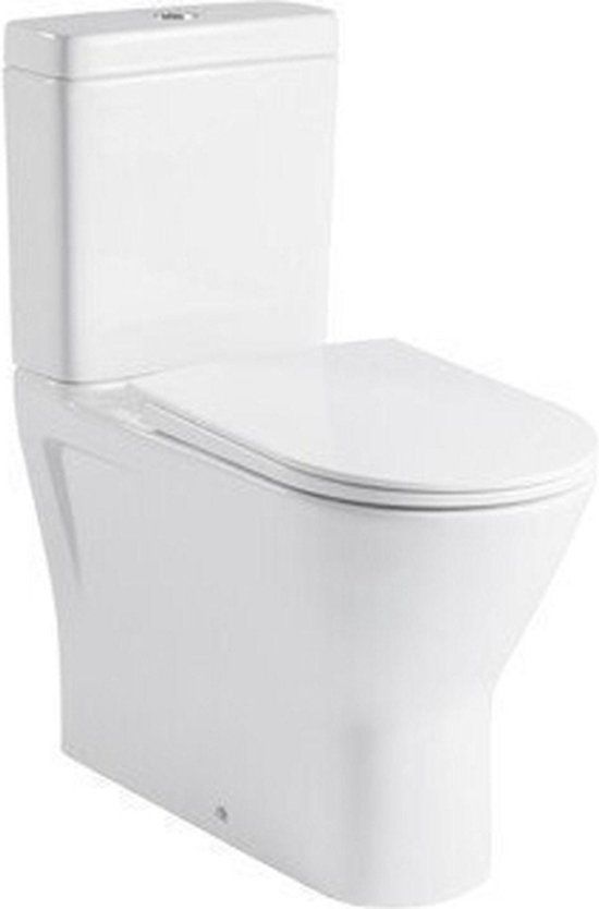 GO by Van Marcke XComfort Rimless Toilet - White - 45cm Height - Soft Close