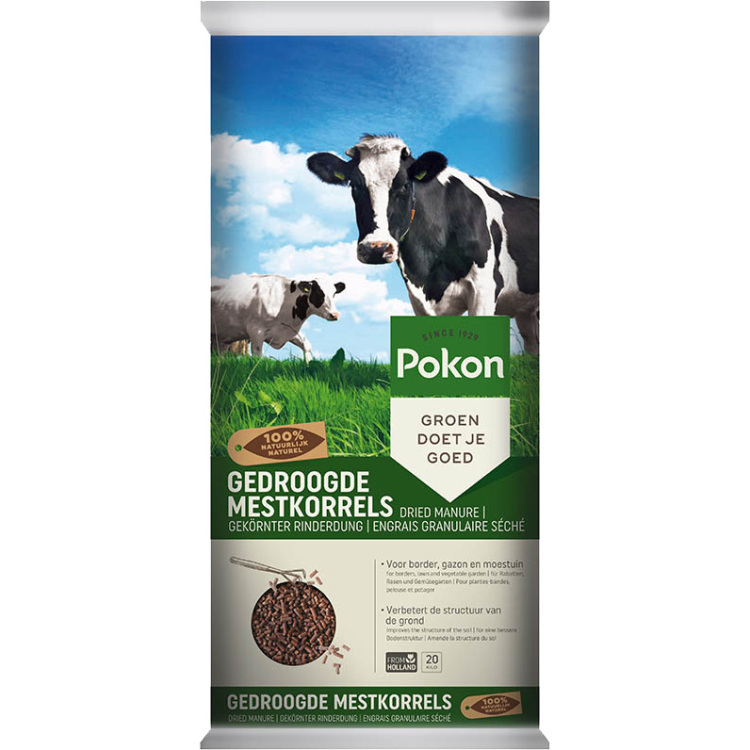 Pokon Gedroogde Mestkorrel 20kg