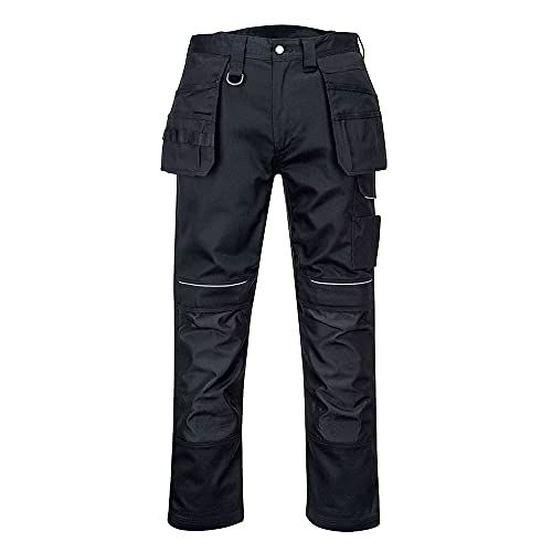 Portwest PW347 PW3 Katoenen Worker Holters Broek - Zwart - Maat 44