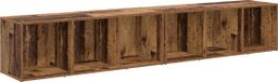 vidaXL TV-meubelset - 2 stuks - Oud Hout - Bewerkt Hout