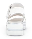 Gabor - Dames - Platte sandalen - Leer - Wit