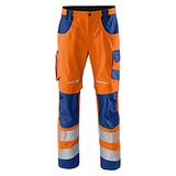 KÜBLER PSA REFLECTIQ 22078340 Hi Vis Reflecterend Werkbroek HEREN Veiligheidsbroek Oranje Blauw - Met Kniezak - Maat 60