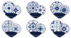Excelsa Vietri Bordenservies, 18-delig, porselein en aardewerk, kleurrijk decor, voor 6 personen