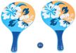 Summertime Beachball set - Hout - Blauw/Oranje - Bloemenprint