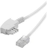 Vivanco VVTELDSL30MMW Telefonkabel 3 m Weiß