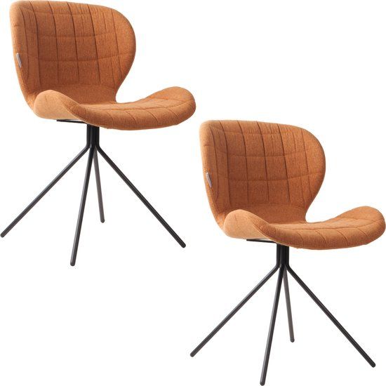 Zuiver OMG Eetkamerstoelen Camel - Set van 2