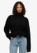 Superdry Pull en cachemire à col roulé pour femme Noir