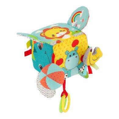 Infantino Zachte kubus om te ontdekken en mee te spelen - Multicolor