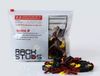 Minkels Set van 100 stuks Rackstuds (rood) voor 19-inch rails