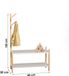 Judy Wild "Dream" Schoenenrek met Kapstok 80x30x120 cm Wit/Beige