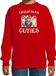 Bellatio Decorations Katten Kittens Kersttrui sweater - Christmas cuties - rood - voor kinderen - Kerstkleding - Poezen - Katjes 170/176