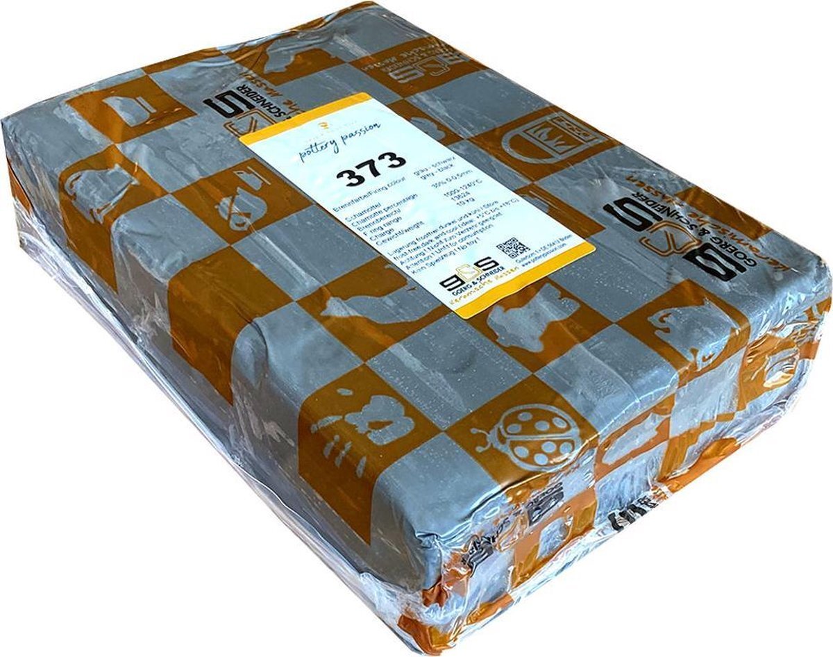 G&S G&S 373 Grijs/ zwart boetseerklei steengoed – blok klei van 10kg