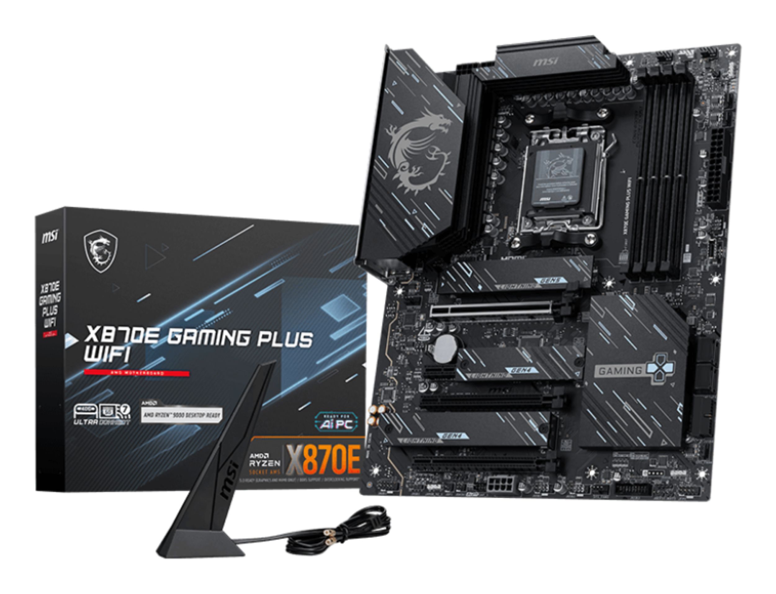 MSI X870E GAMING PLUS WIFI - Moederbord - Socket AM5 - ATX - AMD X870E chipset
